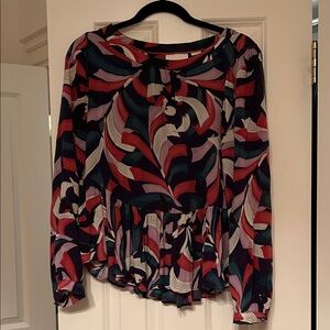 Maeve Multicolor Abstract Blouse